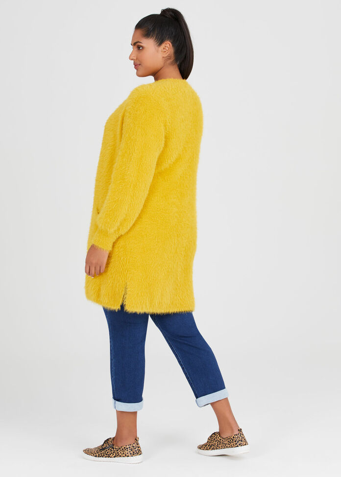 Sophia Fluffy Cardigan, , hi-res