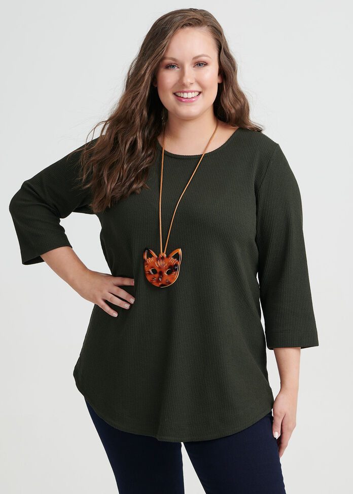 Staple Curved Hem Top, , hi-res