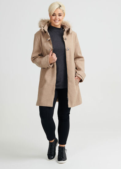 Plus Size Woodland Duffle Jacket