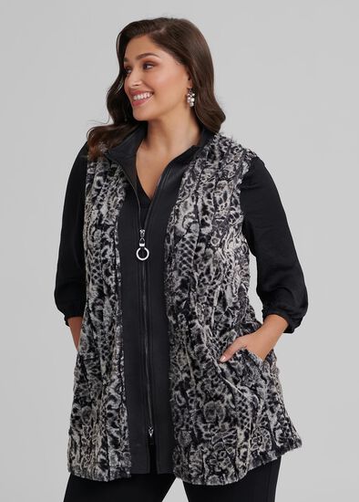 Plus Size Vanderbilt Fur Vest