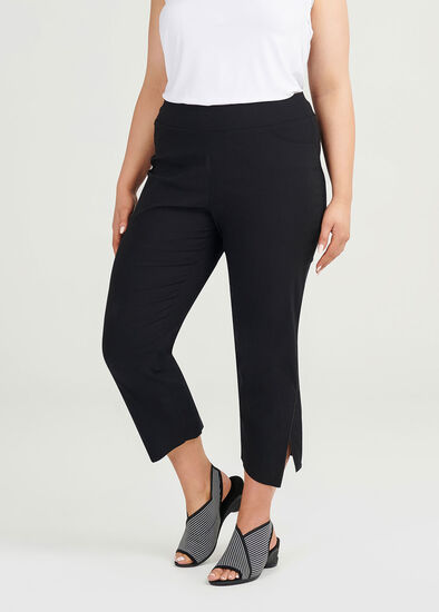 Plus Size Timeless Cotton Crop Pant