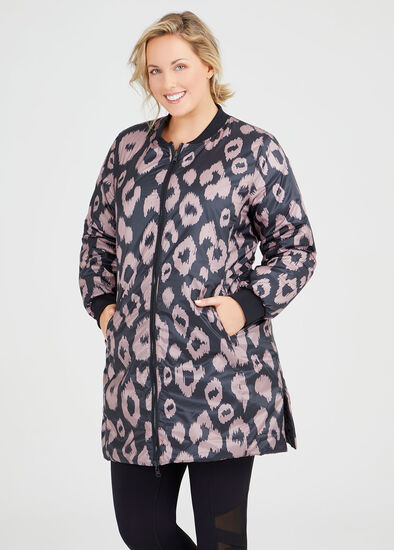 Plus Size Reversible Ikat Jacket