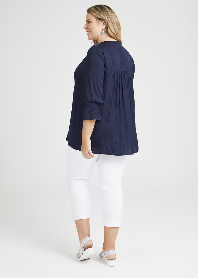 Luxe Avea Gathered Top, , hi-res