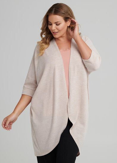 Plus Size Cocoon Soft Cardi