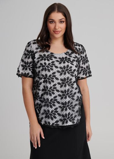 Plus Size Front Lace Top