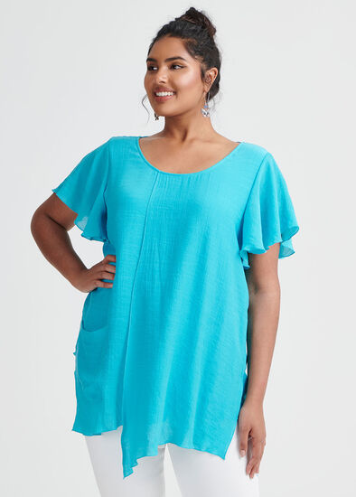 Plus Size Crossing Paths Flowy Top