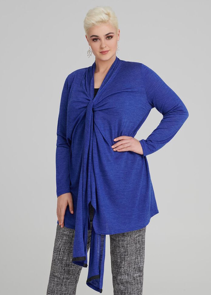 Winter Blues Wool Cardi, , hi-res