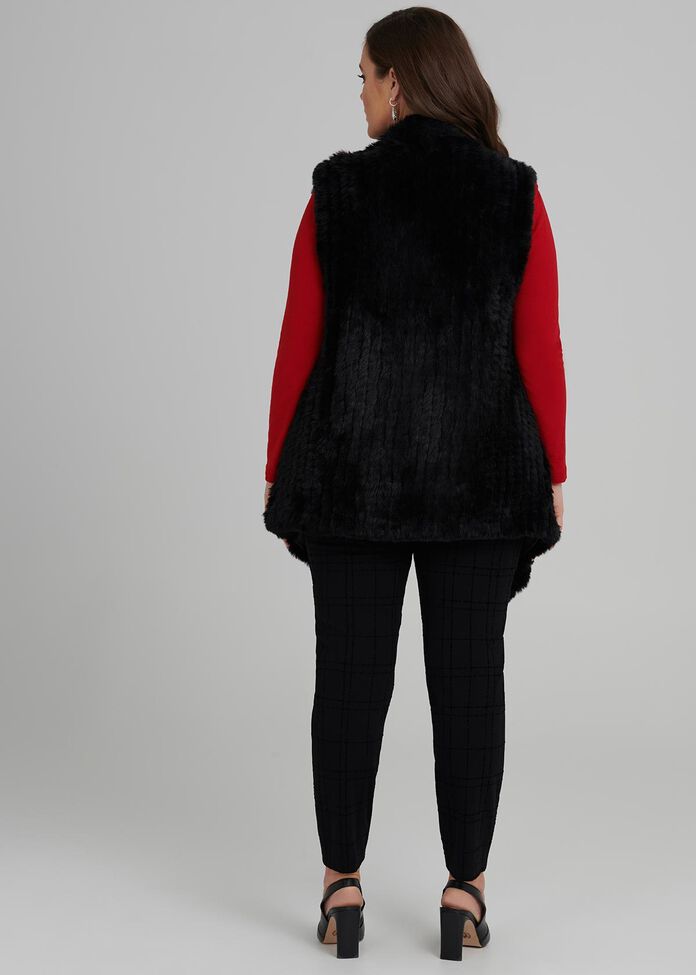 Florence Faux Fur Vest, , hi-res