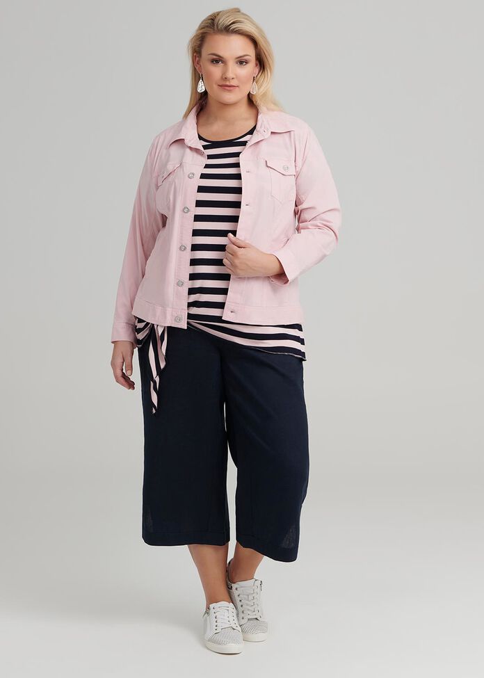 Stripe Knot Top, , hi-res