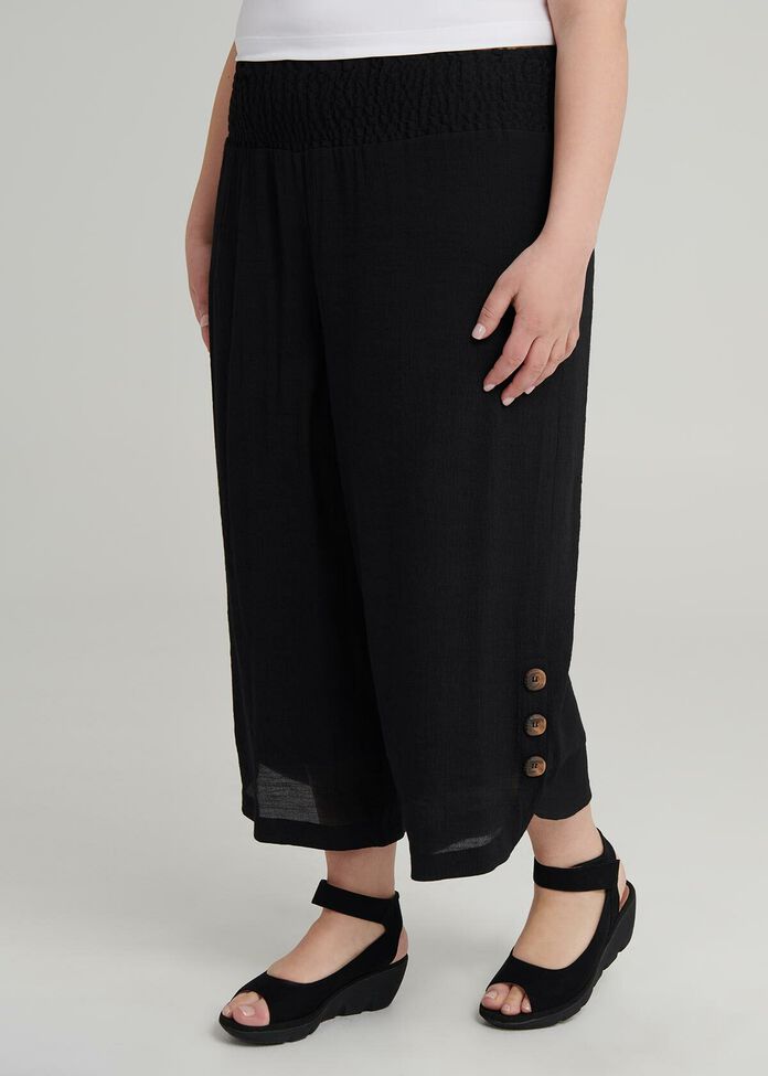 Sahara Button Crop Pant, , hi-res