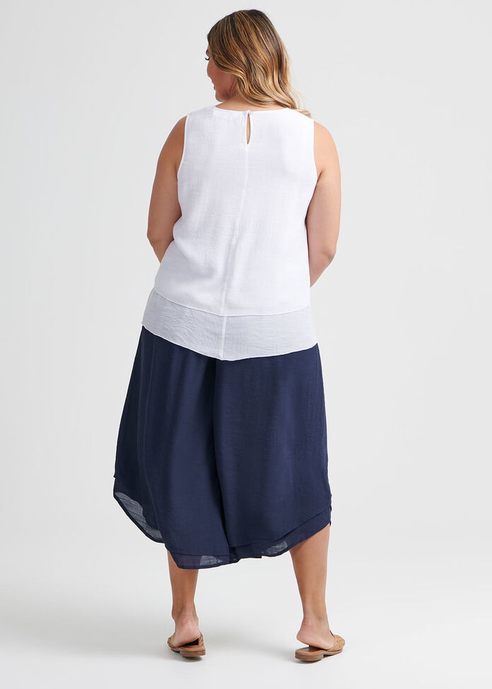 Layered Sleeveless Top, , hi-res