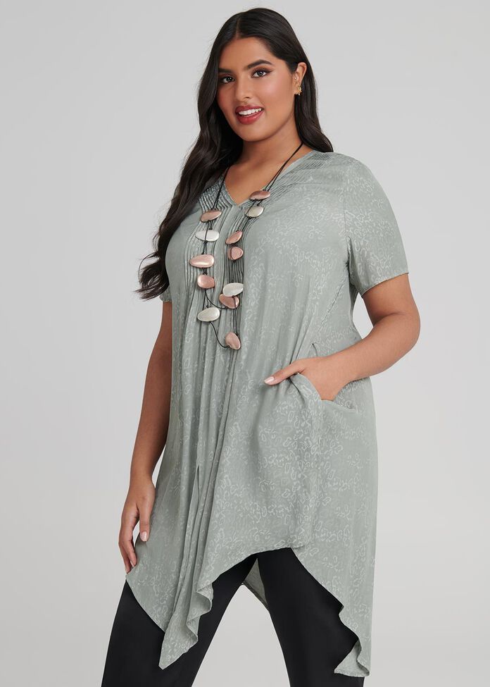 Luxe Jacquard Tunic, , hi-res