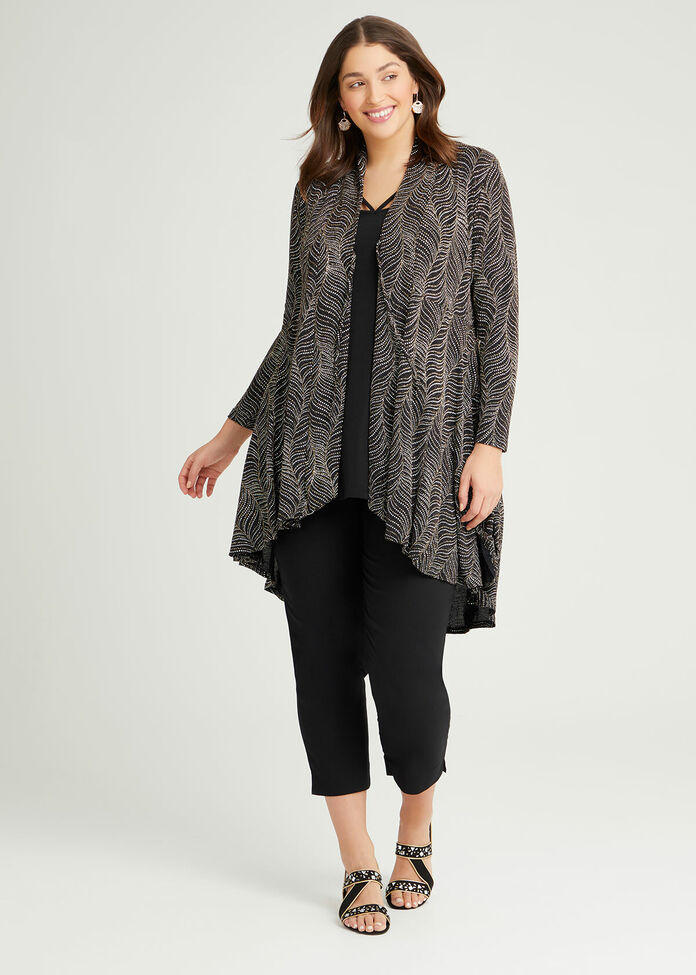 Bronze Opulence Lurex Cardigan, , hi-res