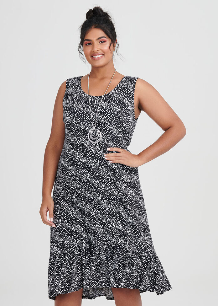 Onyx Spot Dress, , hi-res