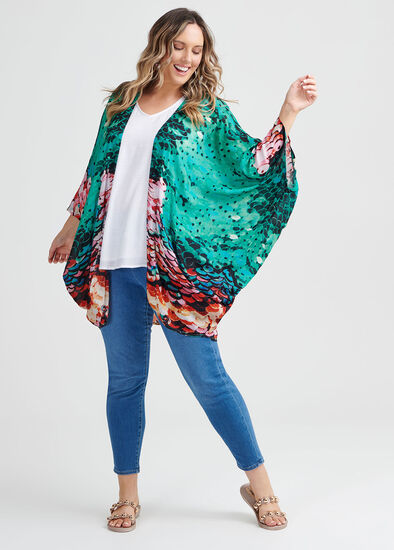 Sequin Print Shrug