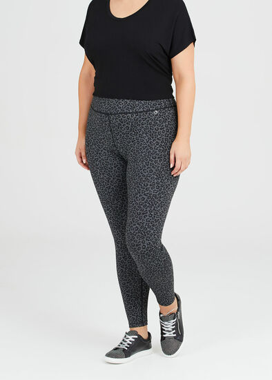 Plus Size Ocelot Print Legging