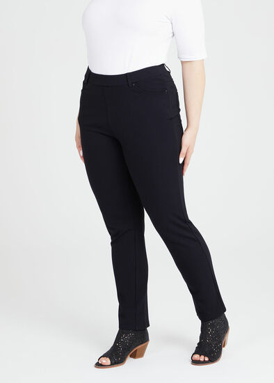 Plus Size Coco Ponte Straight Pant