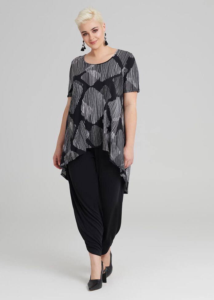 Jali S/slv Print Top, , hi-res