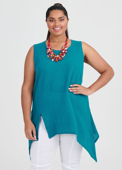 Plus Size Linen Swansea Tunic