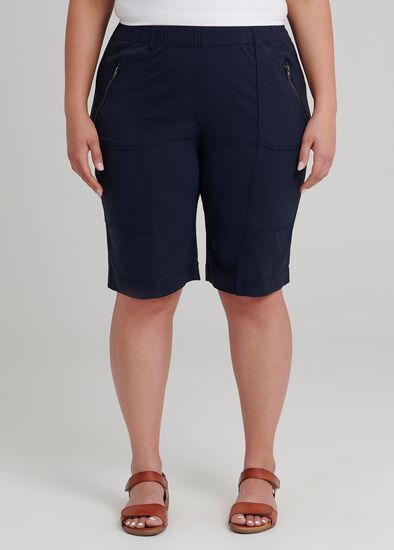 Plus Size Castaway Zip Short