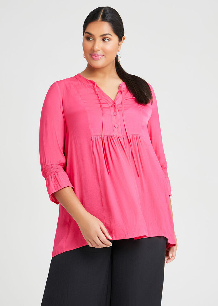 Luxe Avea Gathered Top, , hi-res