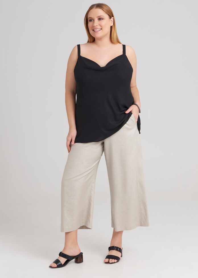 Cropped Wide Leg Pant, , hi-res