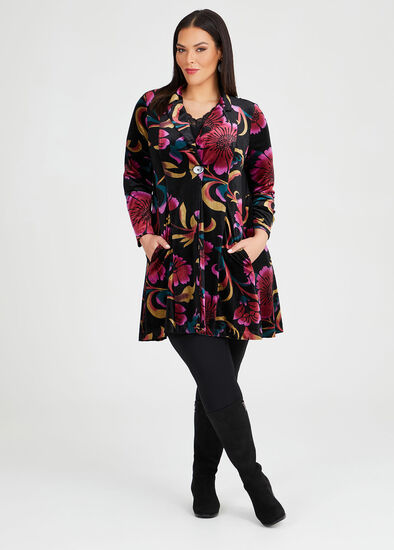 Plus Size Velvet Underground Cardigan