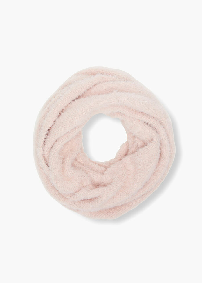 Blush Fluffy Snood, , hi-res