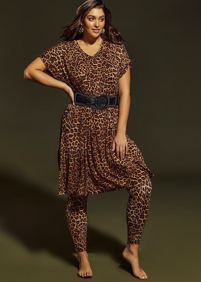 Organic Leopard Leggings, , hi-res