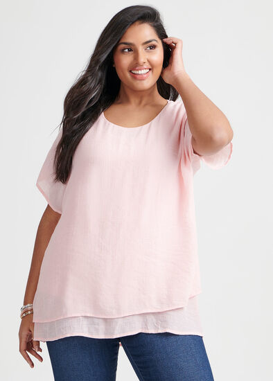 Plus Size Lea Textured Top