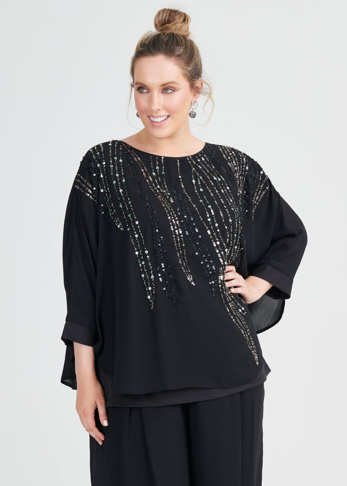 Mia Beaded Top, , hi-res