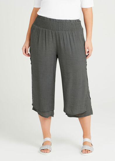 Plus Size Natural Illusion Crop Pant