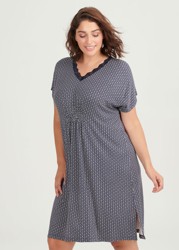 Bamboo Ditsy Nightie, , hi-res