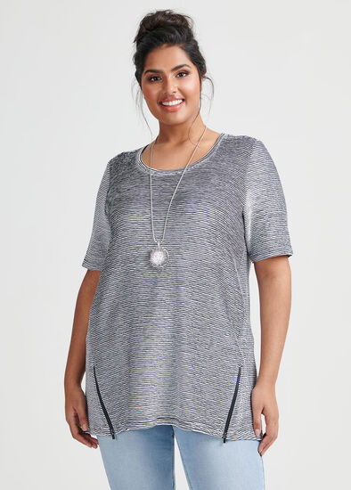 Plus Size Textured Top