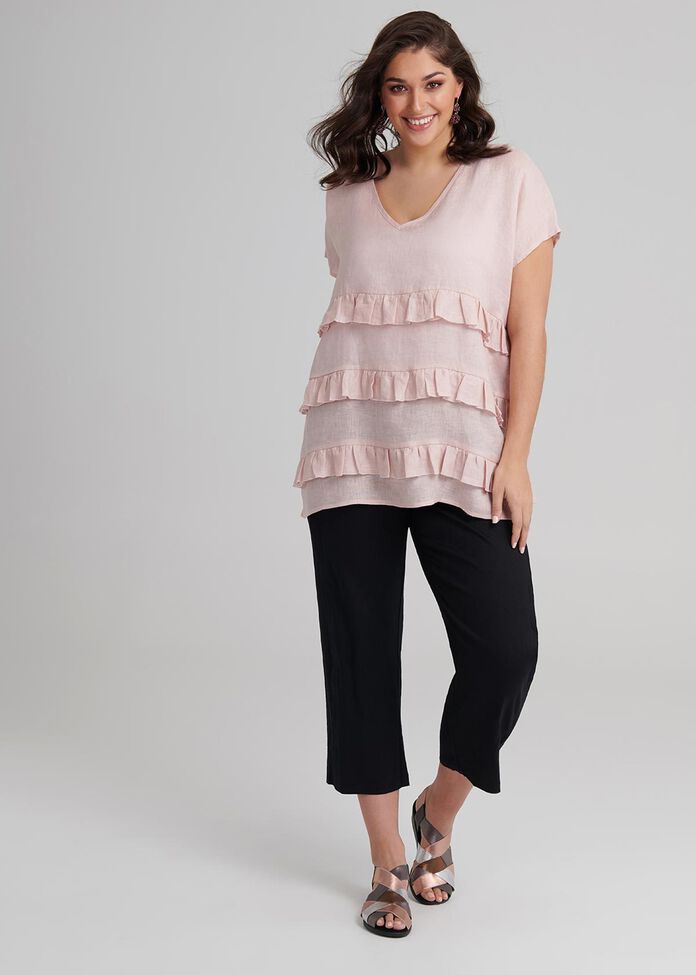 Linen Salma S/slv Tunic, , hi-res