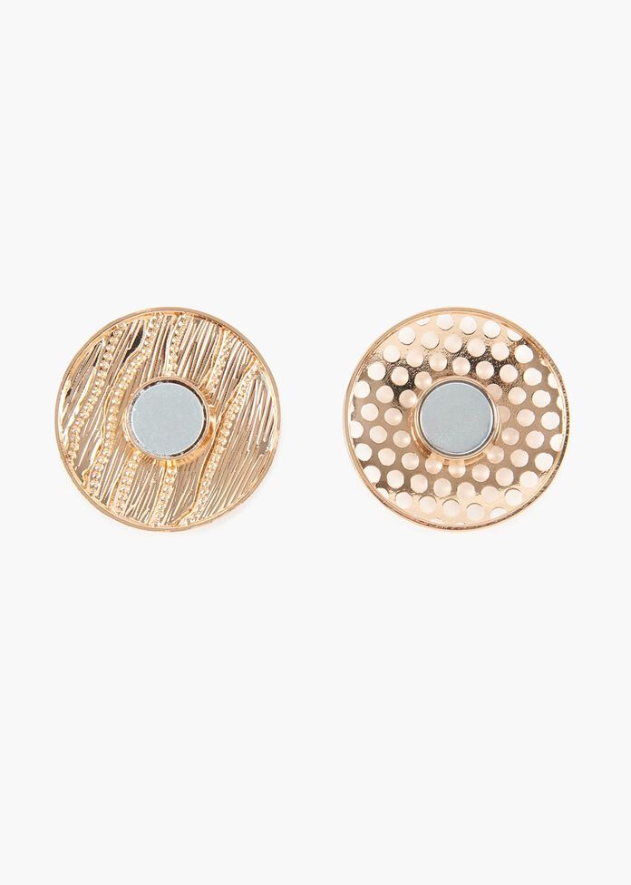 Glimmer Disc Brooch, , hi-res