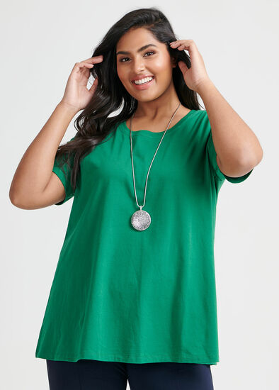 Plus Size Organic Swing Tee