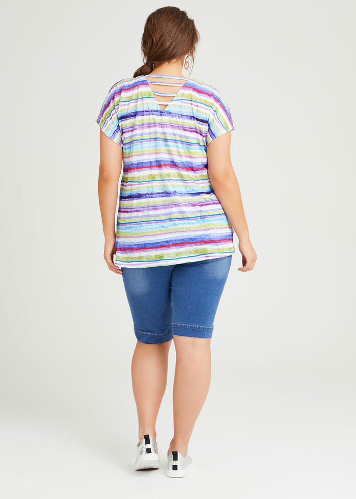 Sundown Multi Striped Top, , hi-res