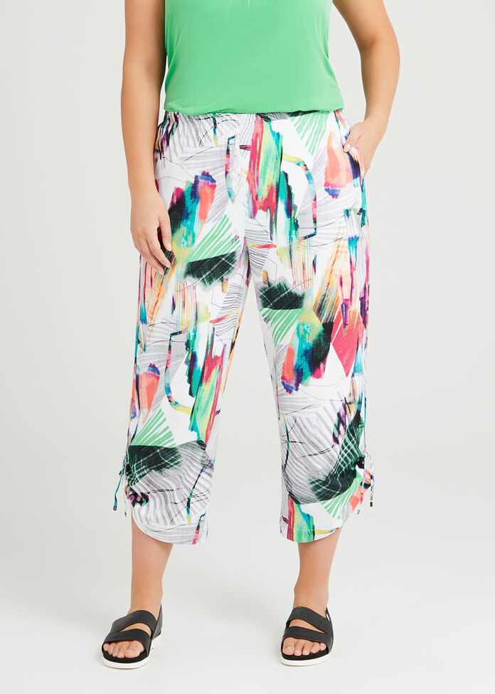 Spring Twist Wide Crop Pant, , hi-res