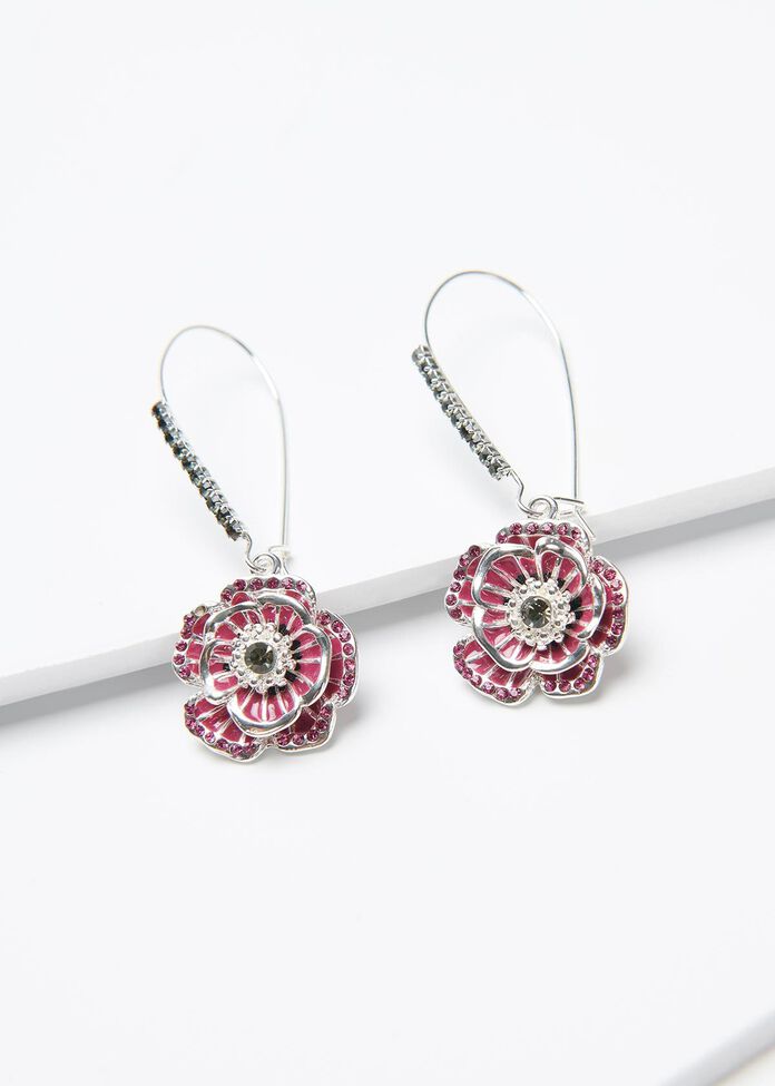 Iris Crystal Earrings, , hi-res