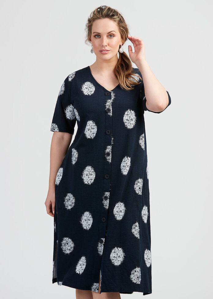 Cotton Ella Spot Dress, , hi-res