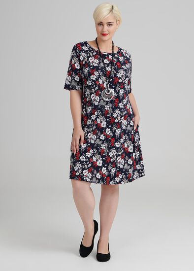 Plus Size Wild Roses Dress