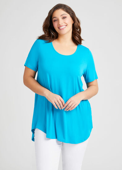 Plus Size Bamboo Base S/slv Top