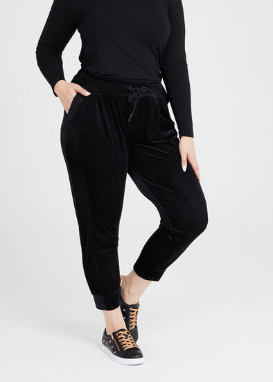 Plus Size Velour Relaxed Lounge Pant