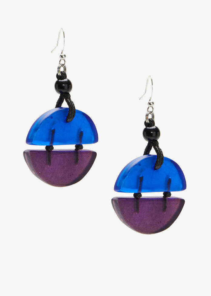 Two Tone Resin Earring, , hi-res