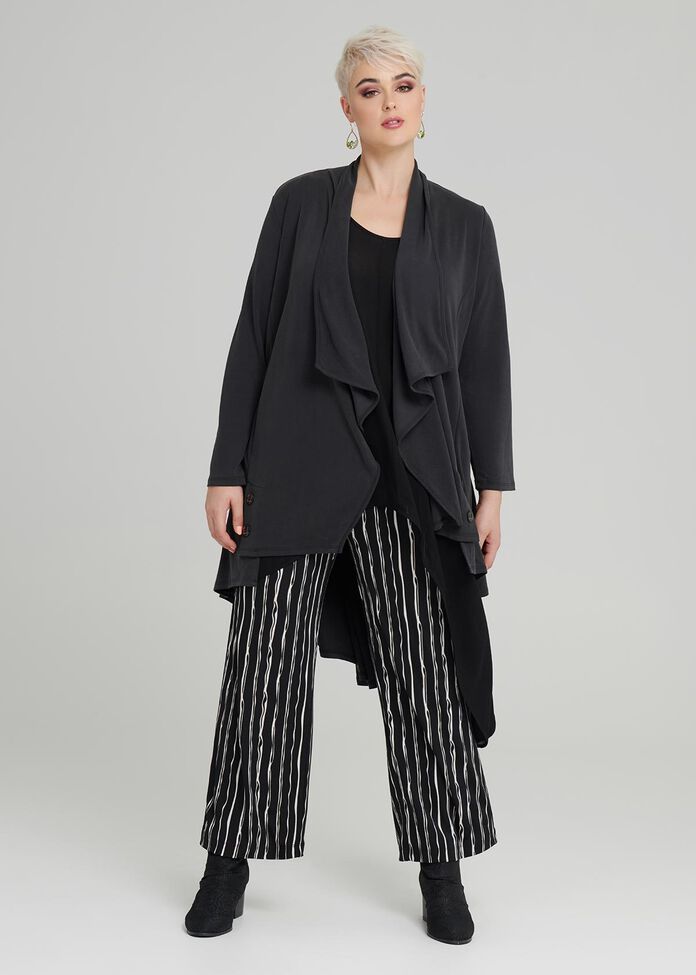 Chalk Stripe Wide Pant, , hi-res