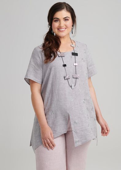 Plus Size Mantra Linen Top