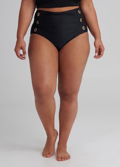 Plus Size Canggu Eyelet Swim Brief