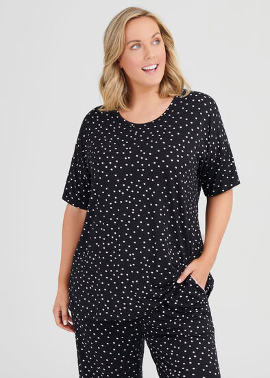 Plus Size Bamboo Stardust Pj Top