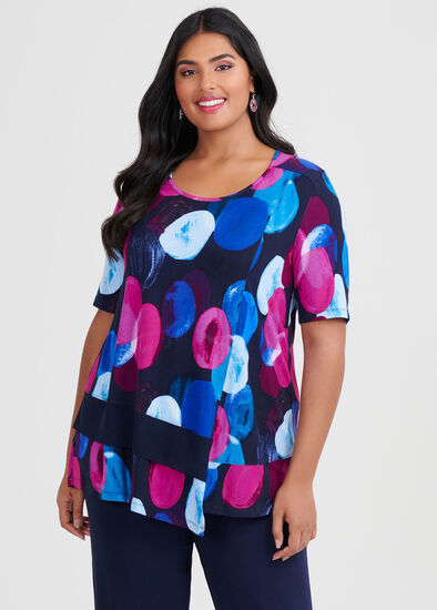 Plus Size Bamboo True Blue Top